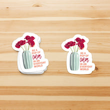 Be a Pop Of Color Poppy Flower Motivational Waterproof Sticker Laptop Sticker