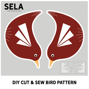 Cut and Sew Bird Pattern Plushie Children's Stuffed Animal