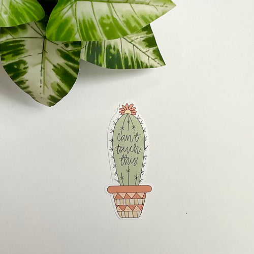 Can't Touch This Cactus Sticker