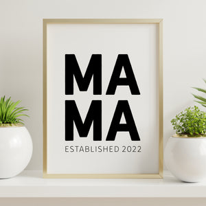 Mama Downloadable Printable Wall Art Mothers Day Gift Downloadable Printable Wall Art