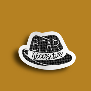 Bear Necessities Paul Bear Bryant Alabama Football Sticker