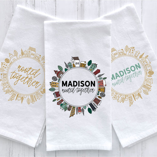 Madison Alabama Rooted Together Tea Towel Flour Sack Towel