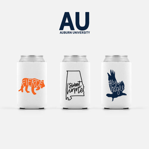 Auburn University Collegiate Can Coolers War Eagle Gameday Can Coozie Holders