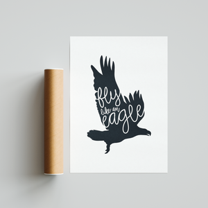 Fly Like An Eagle Auburn Eagles Printable Art Encouraging SVG