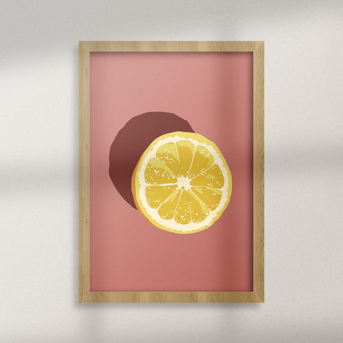 Citrus Lemon Modern Downloadable SVG Printable Wall Art