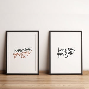 Home Sweet You and Me SVG Song Lyric Printable Wall Art Gift