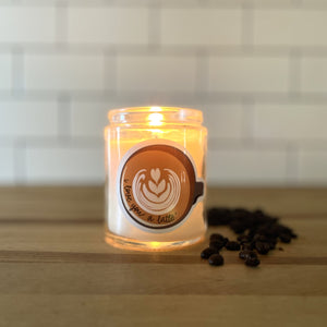 Love You A Latte Hazelnut and Vanilla Bean Coffee Candle Gift
